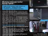 40 kW Modular Biomass Boiler House in ISO Container - photo 11