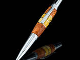 Авторские ручки и флешки из янтаря и дерева