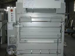 Baler, hydraulic press HSM 500 VL (divided door) - with a hydraulic ejector