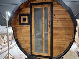 Баня бочка деревянная