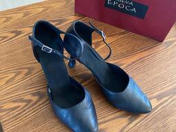 Черные кожаные туфли Nueva Epoca для аргентинского танго — как у профессионалов!