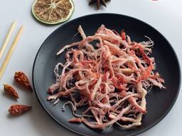 Кальмар солено сушеный со вкусом краба (снеки ) 15 разных видов