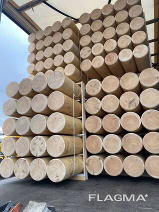 Продам брус оцилиндрованный, колья окорованные