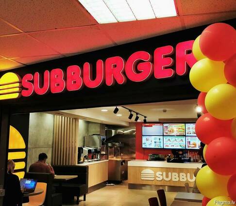 Продаётся Subburger бренд с 2 ресторанами в торговых центрах