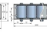 Roller rail track pallet roller gravity conveyor steel L=2000mm - фото 3