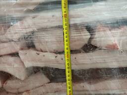 Сало свиное замороженное на шкуре