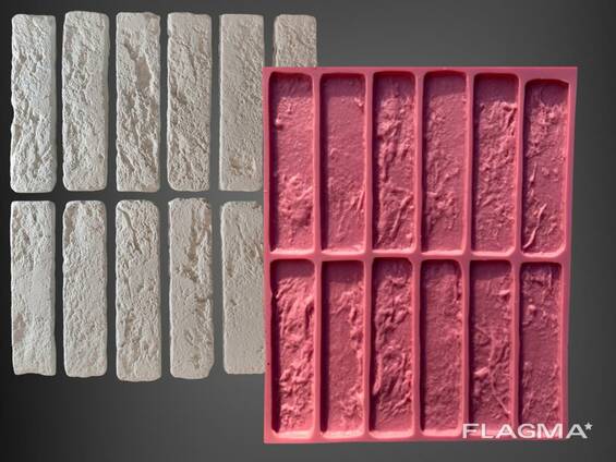 Silicone mould for decorative stone creating ( "Wenice stone")