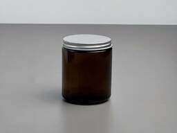 Стеклянная банка с железной крышкой/Glass jar with iron lid/Stikla burka ar dzelzs vāku ss